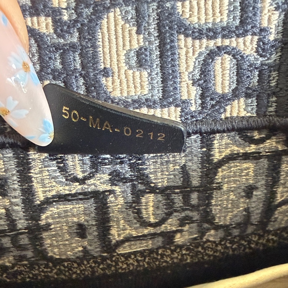 Christian Dior Navy & White Small Monogram Book Tote - Picture 9 of 15